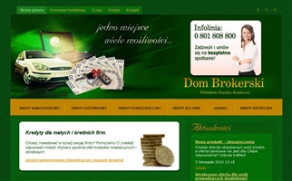 Strona www domu brokerskiego